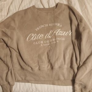 Abercrombie & Fitch Tan Sweatshirt